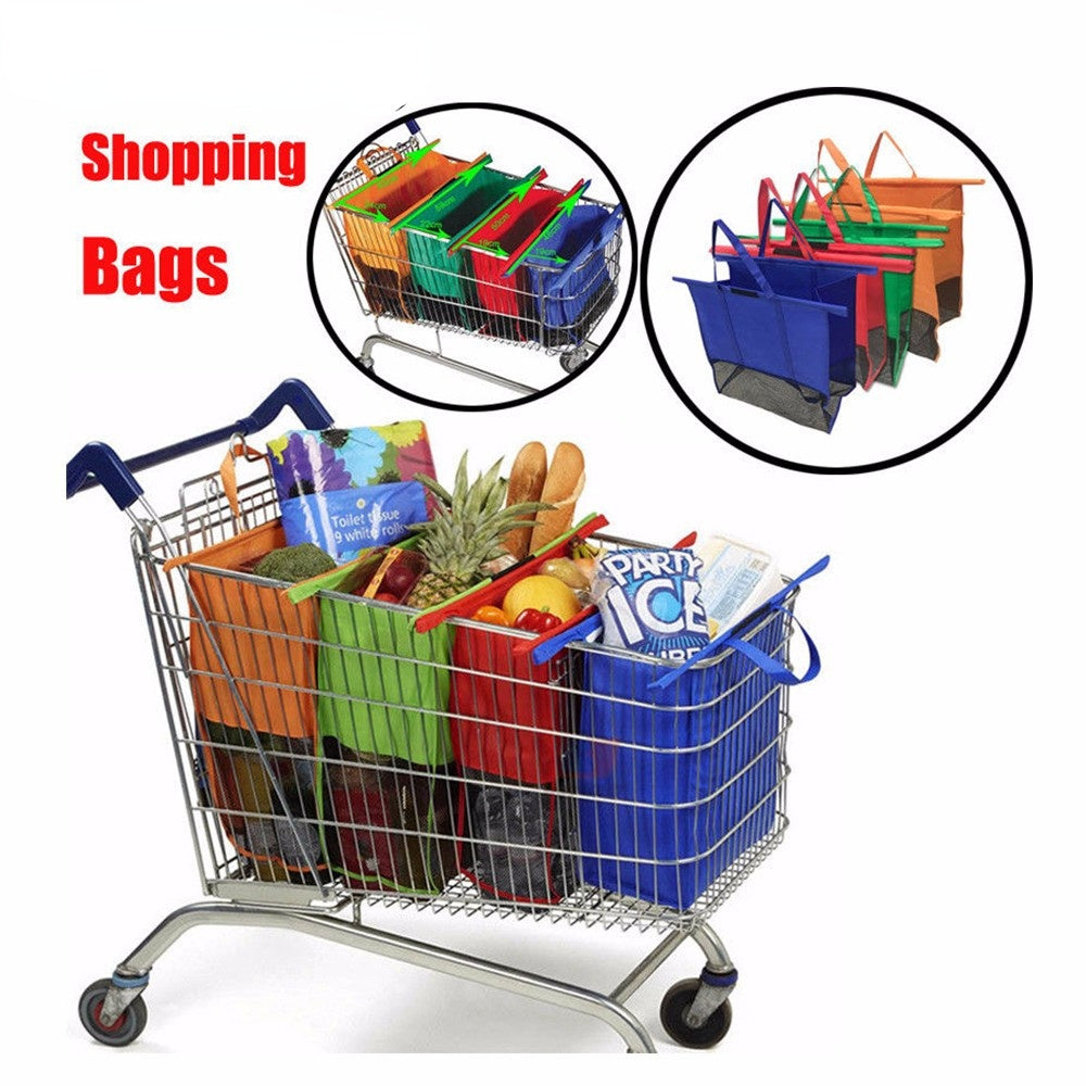 Bolsa de compras para carrito de supermercado, bolsa organizadora de alimentos para hacer las compras