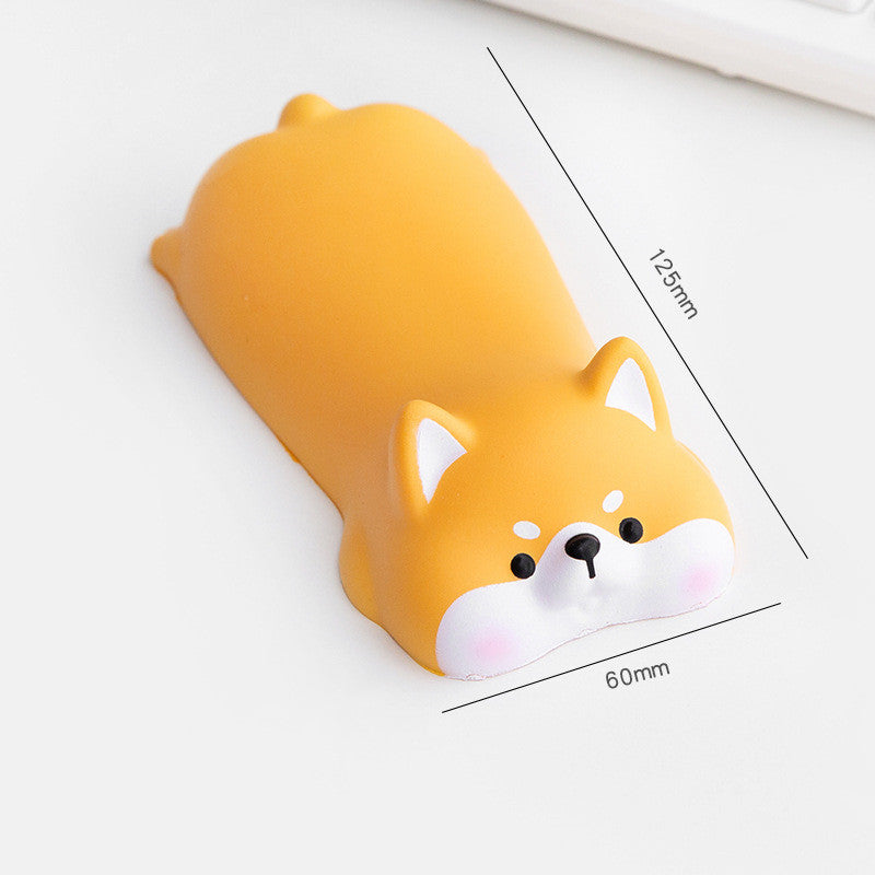 Mouse Pad, Alfombrilla de ratón de descompresión de apoyo, ergonómico, suave de muñecos divertidos, gatos, cerdo