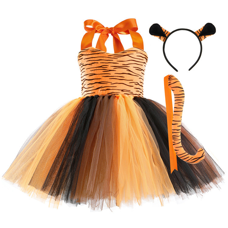 Vestido disfraz de Jirafa para niña, Disfraz de Halloween