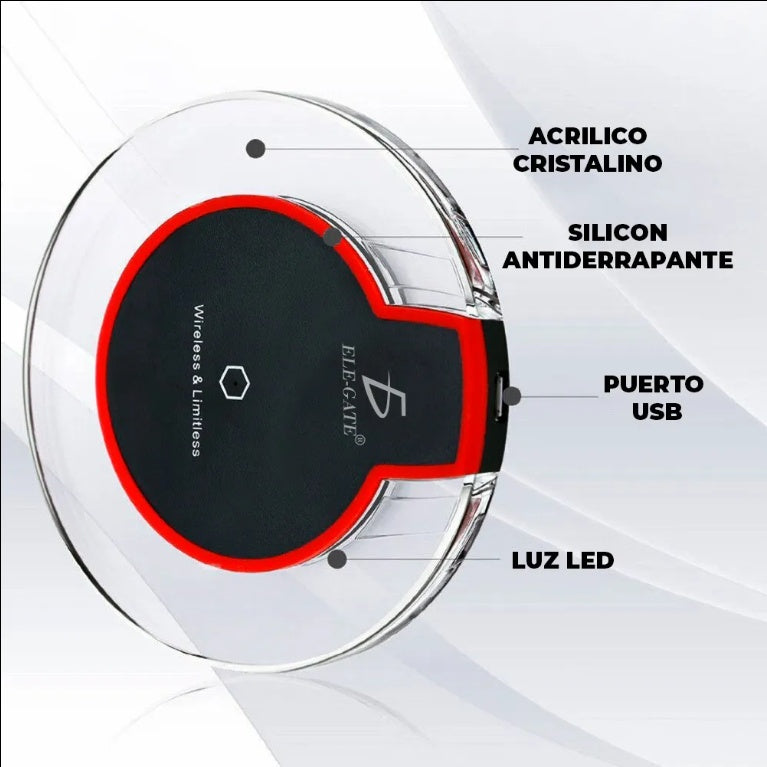 Cargador Inalámbrico Universal Qi CH.71 – Rápido, Compacto y Compatible con Todo