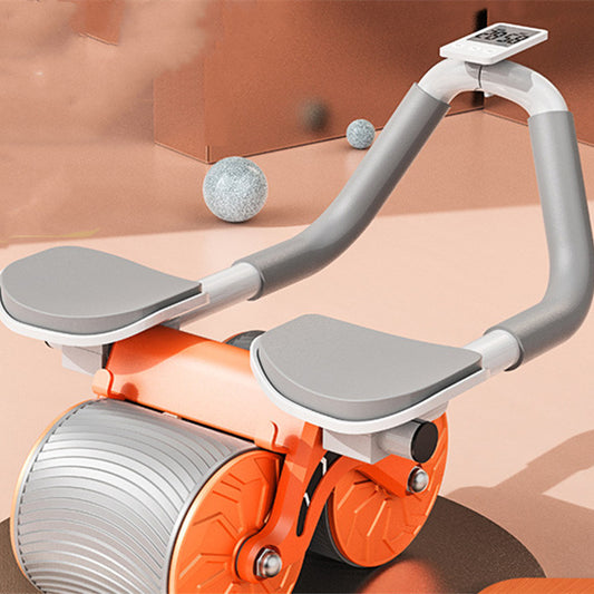 Equipo de ejercicios con rueda de vientre de rebote automático para principiantes.