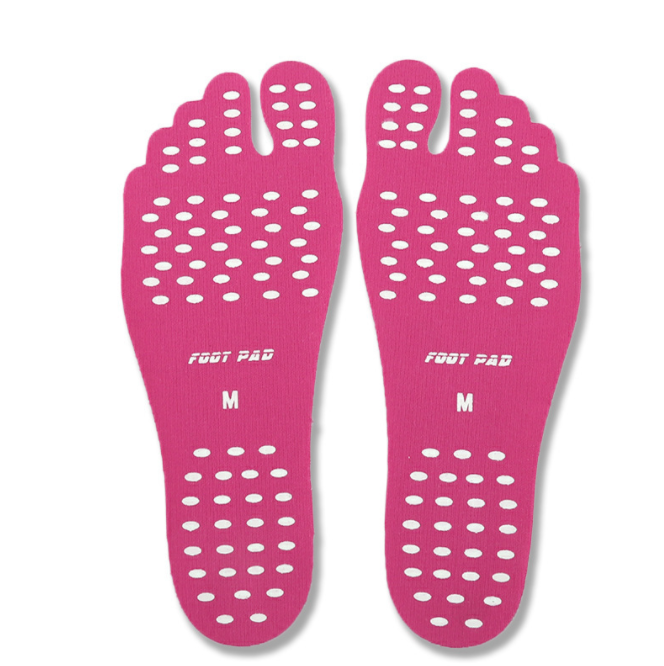 Calzado Invisible para playa, sandalias, plantillas adhesivas para playa, almohadillas antideslizantes para hombres y mujeres