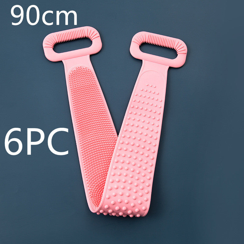 Toalla frotadora para tu cuerpo, toalla de silicona para frotar tu cuerpo, cepillo capilar
