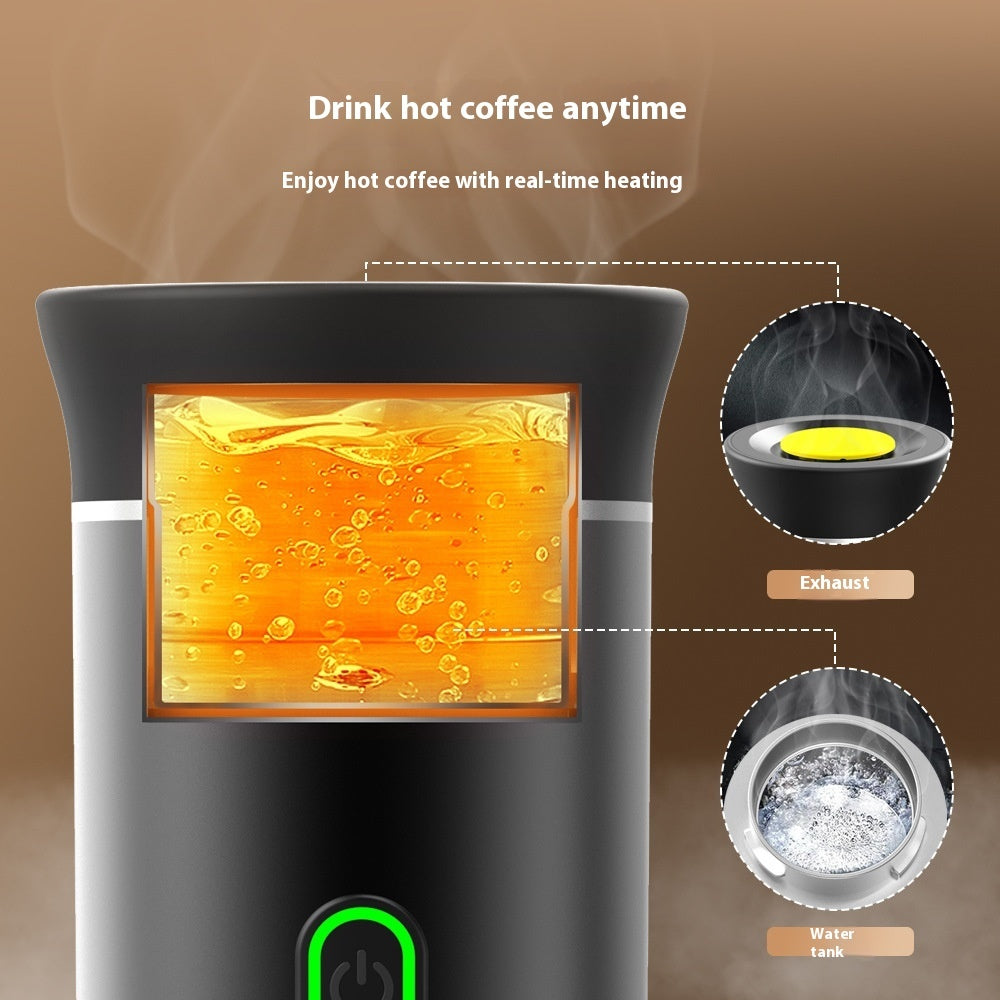 Molinillo de café eléctrico portátil 3 en 1, práctico y práctico para viajes, cafetera de cápsulas