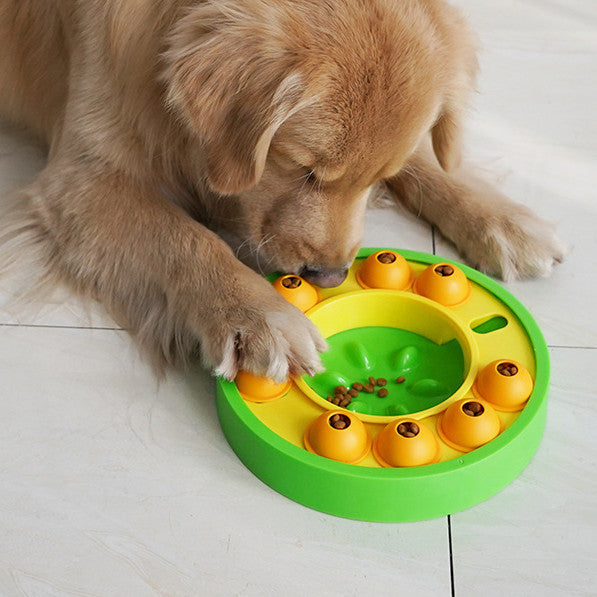 Juguetes rompecabezas para perros y mascotas, alimentador lento, aumento interactivo