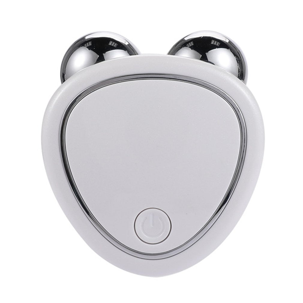 Instrumento de belleza de microcorriente facial portátil para levantar, adelgazar y reducir, masajeador de doble rodillo, antiedad