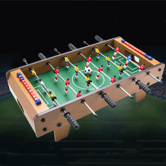 Mini partido de máquina de fútbol de mesa, futbolín adultos y niños ejercita la capacidad de reacción, la resistencia y la precisión.