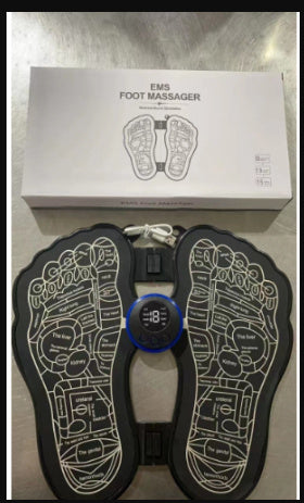 Masajeador de pies recargable con almohadilla para pedicura y pulso EMS.