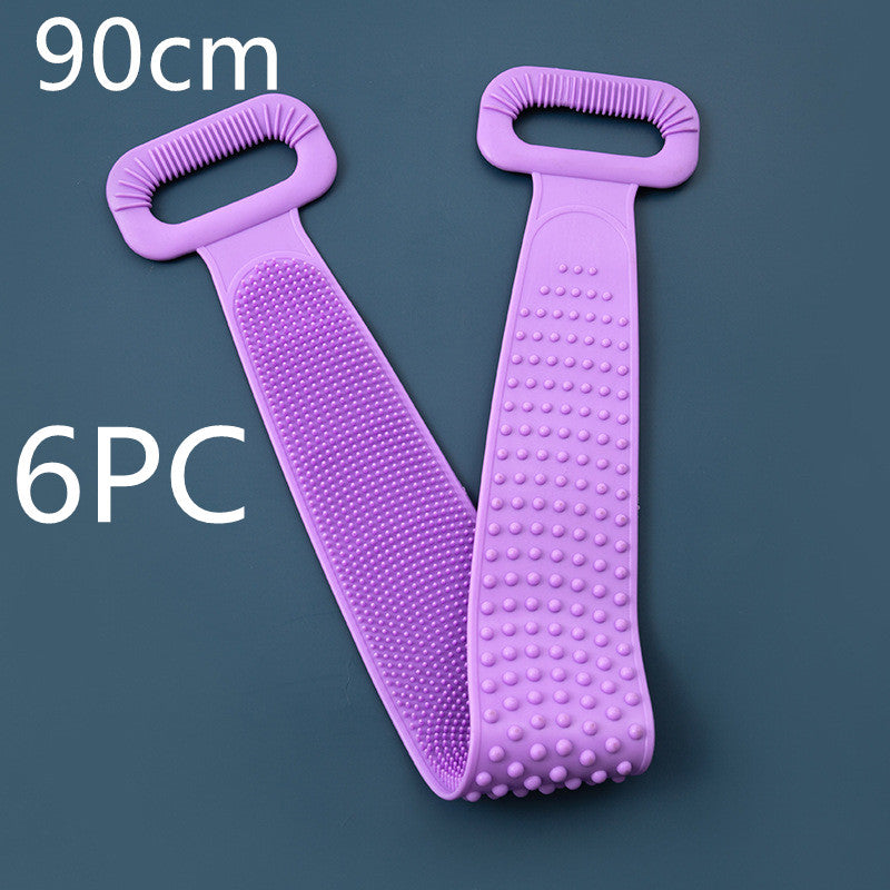 Toalla frotadora para tu cuerpo, toalla de silicona para frotar tu cuerpo, cepillo capilar