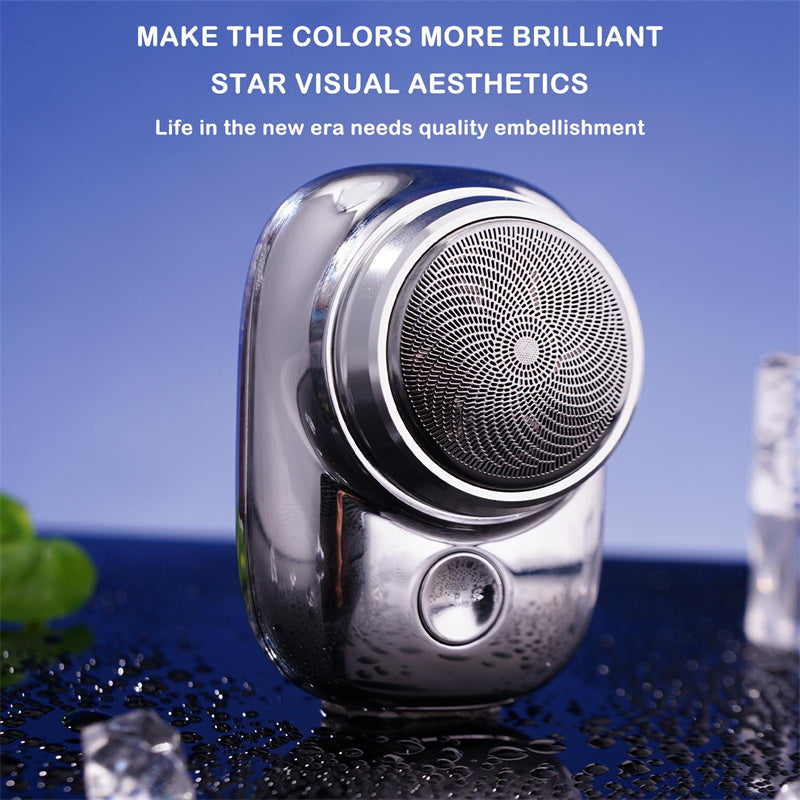 Mini afeitadora inalámbrica, portátil para hombre, recargable por USB, máquina de afeitar de tamaño pequeño, indolora, húmeda y seca