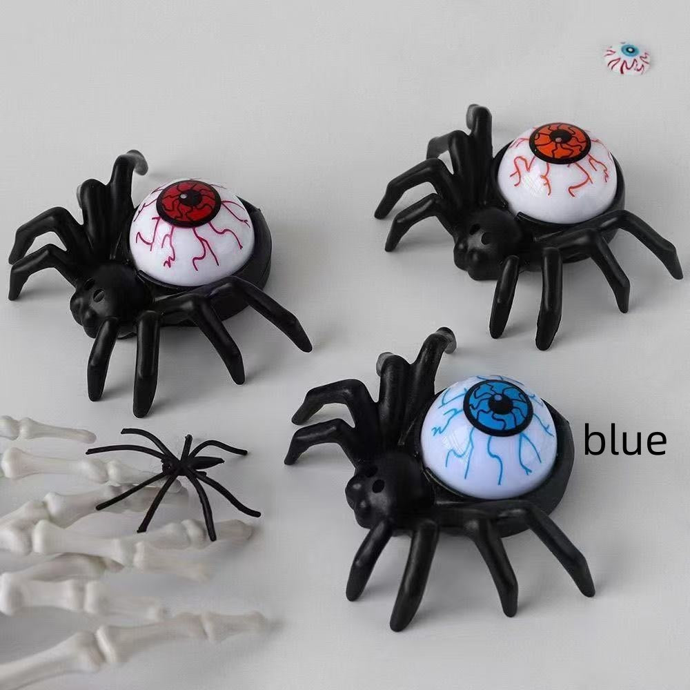 Vela y Props con Araña – Decoración de Halloween (Calabazas, Calaveras y Ojos) 🎃🕷️