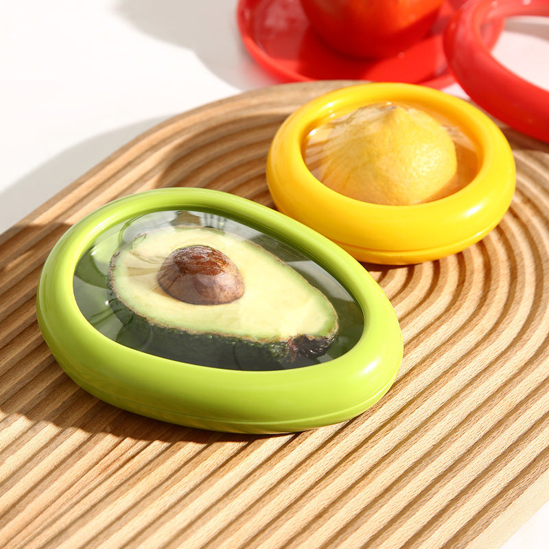 Cajas con película transparente para conservar frutas y verduras frescas, utensilios de cocina