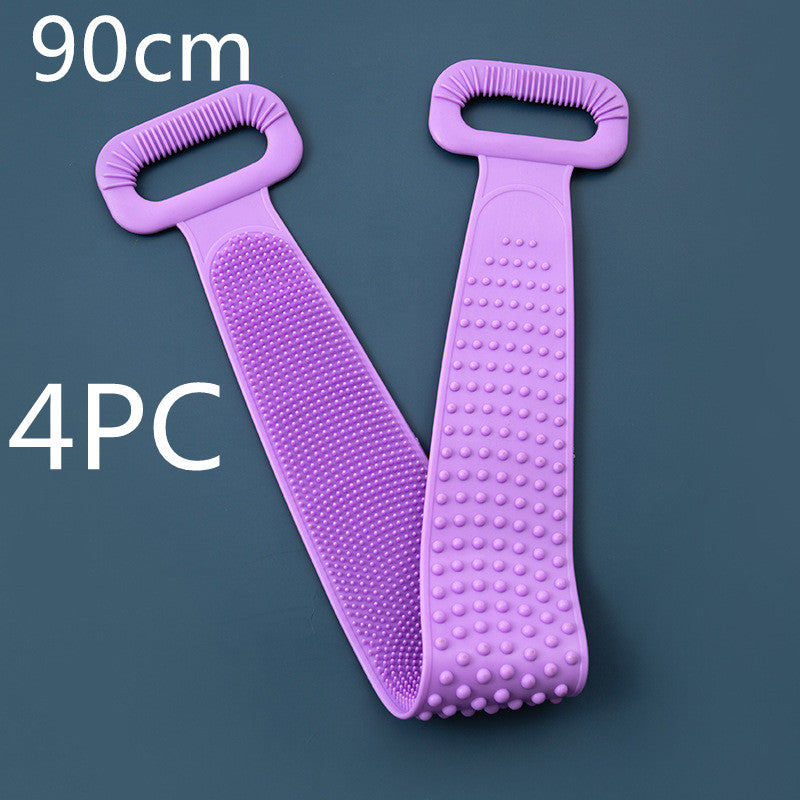 Toalla frotadora para tu cuerpo, toalla de silicona para frotar tu cuerpo, cepillo capilar