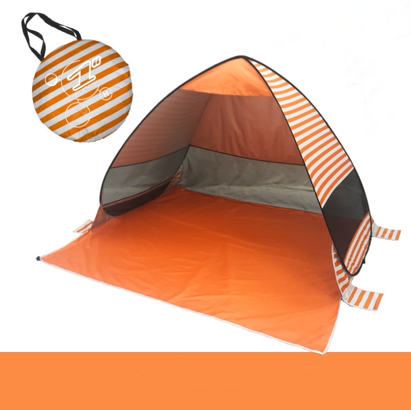 Tienda de playa, cómoda y fácil de armar, protección de rayos uv y vientos del mar; de fácil manejo, resistente al agua, arena y cualquier afectación natural del ambiente