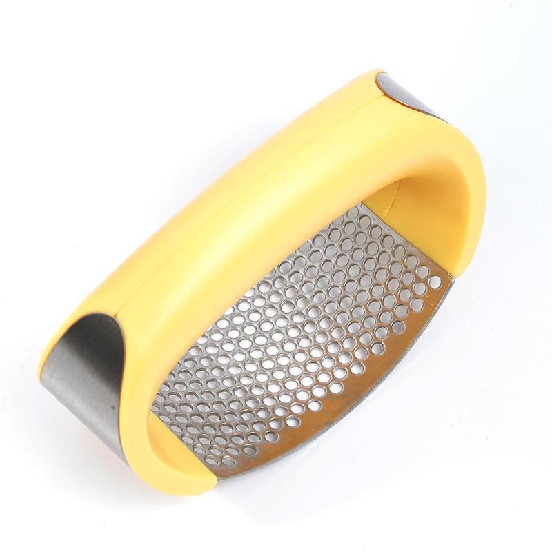 Trituradora de ajo de acero inoxidable, prensa de ajo, Manual para el hogar, herramientas curvas para frutas y verduras, utensilios de cocina,