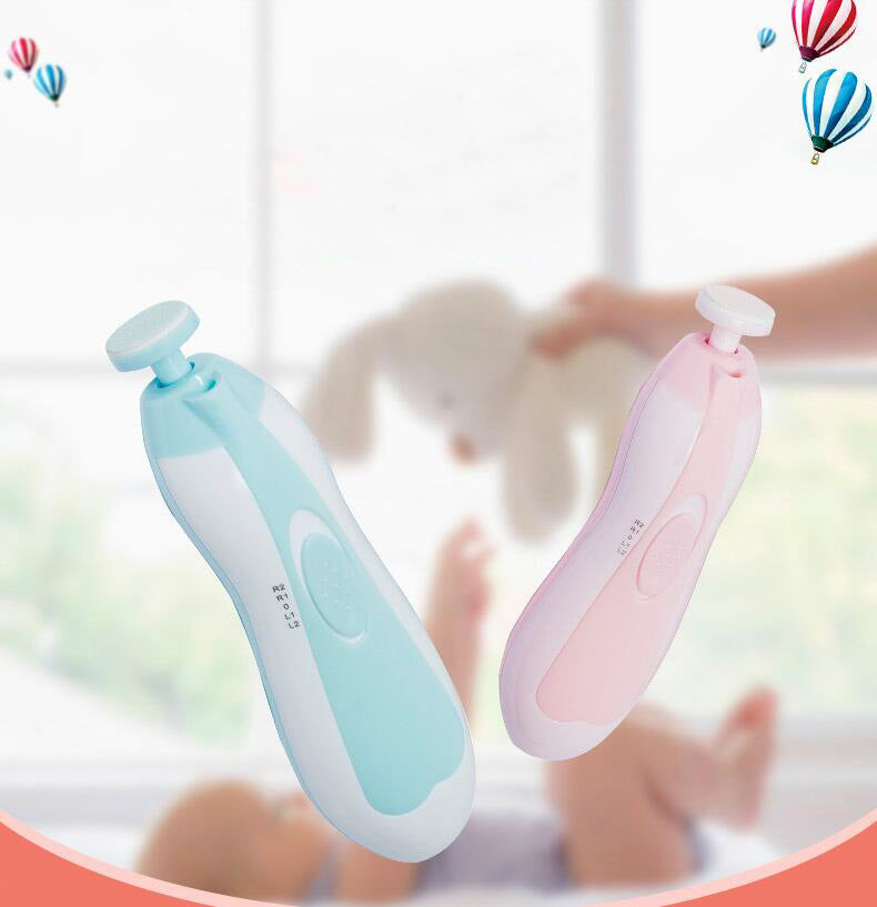 Pulidor de uñas eléctrico multifuncional anti arañazos para bebés y niños, recortadora 6 en 1 eléctrica