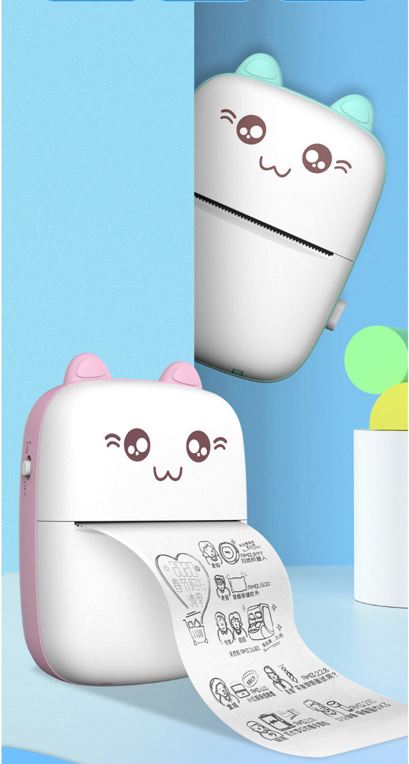 Mini Impresora Portátil en forma muñequito, Mini Bluetooth con WiFi, impresora de etiquetas