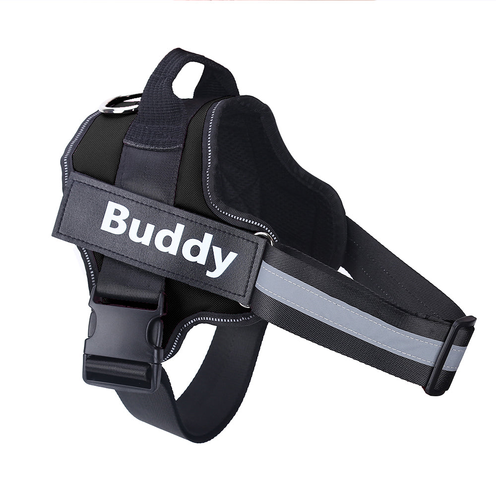 Arnés para perro personalizado, sin tirones, reflectante, transpirable, ajustable