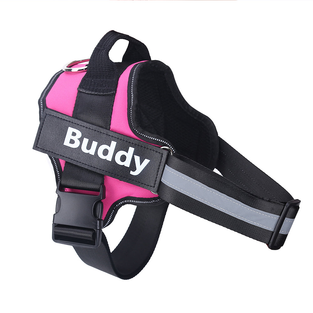 Arnés para perro personalizado, sin tirones, reflectante, transpirable, ajustable