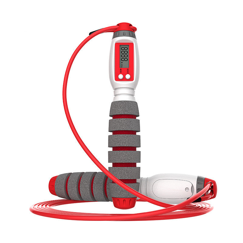 Cuerda de conteo electrónica para entrenamiento físico, cómoda que facilita su agarre y transporte.