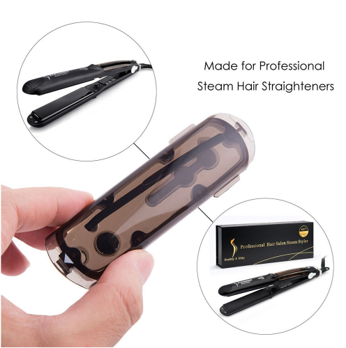 Plancha de pelo profesional con función de Vapor, Alisadora para el cabello, plancha plana de Vapor de cerámica con turmalina, plancha alisadora,