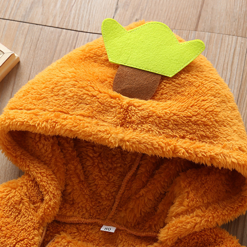 Mono de Halloween para bebe, pijama calentito para bebé