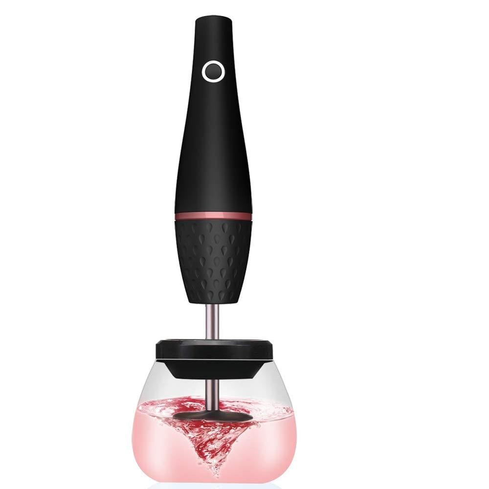 Limpiador de brochas de maquillaje eléctrico.