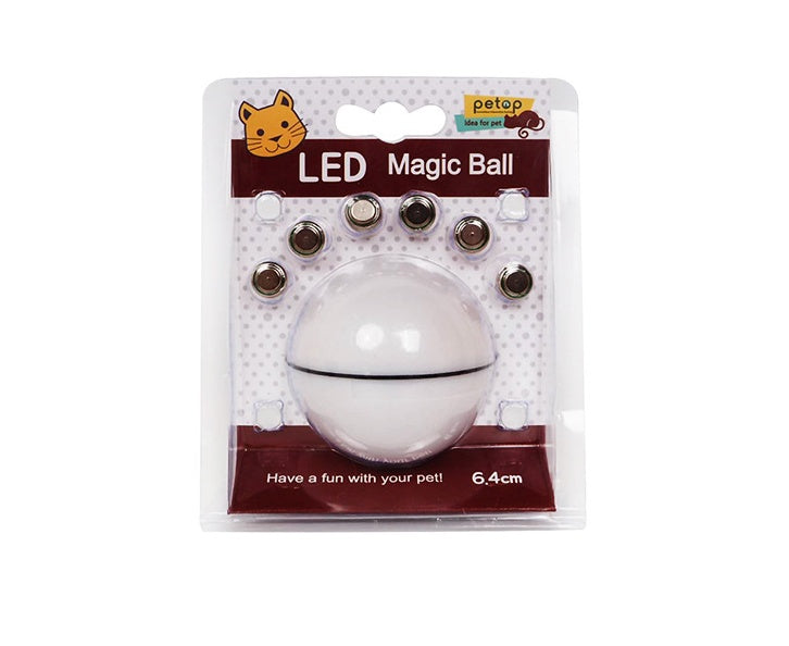 Pelota de juguete electrónica con láser LED y ruedas para gatos