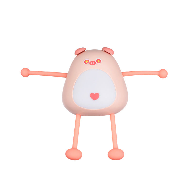 Mini lámpara de noche pequeña de dibujos animados , creativa y hermosa para iluminar el cuarto de niños