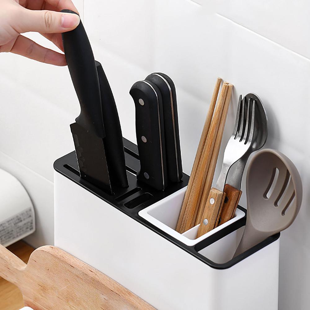 Portacubiertos de Cocina Cocina del sostenedor de la cuchillería multifuncional for la colocación de sindicación Cubiertos y cuchillos, Cuchillo ahorro de espacio en rack Soporte