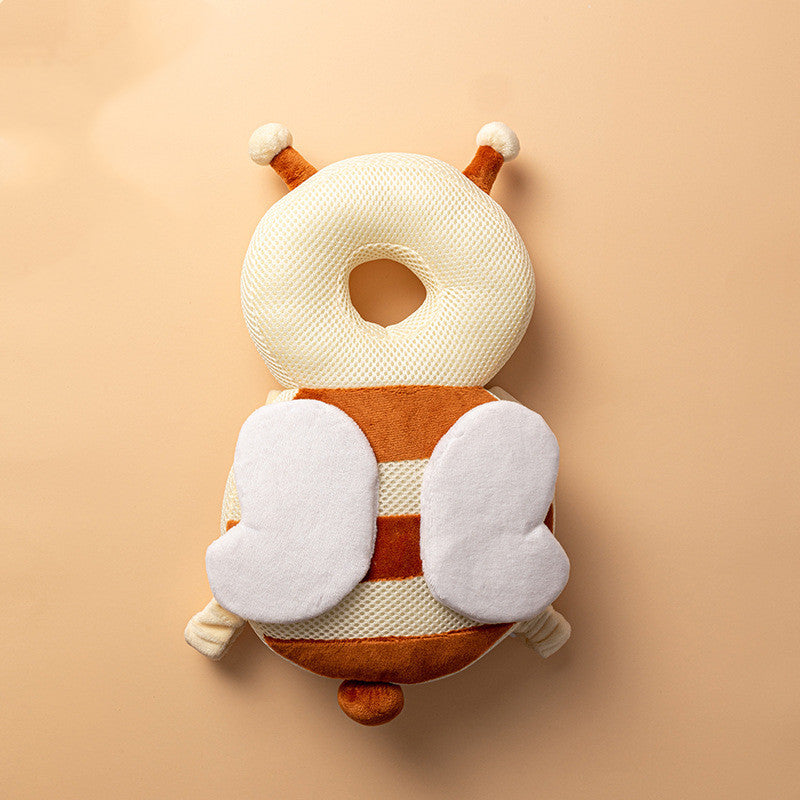Almohadilla de protección para la cabeza en puro algodón para niños pequeños en divertidos personajes.