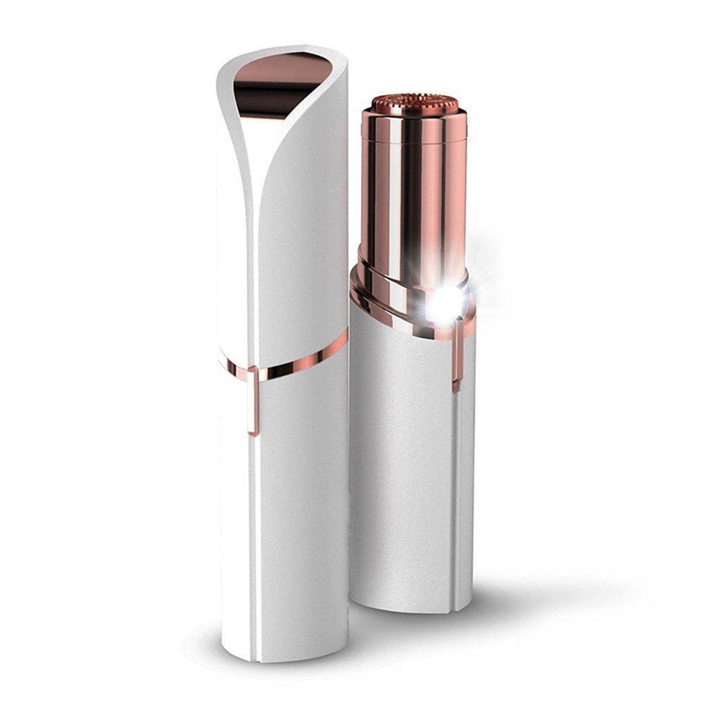 Mini máquina eléctrica de depilación para mujer, afeitadora de lápiz labial, recortadora de cejas