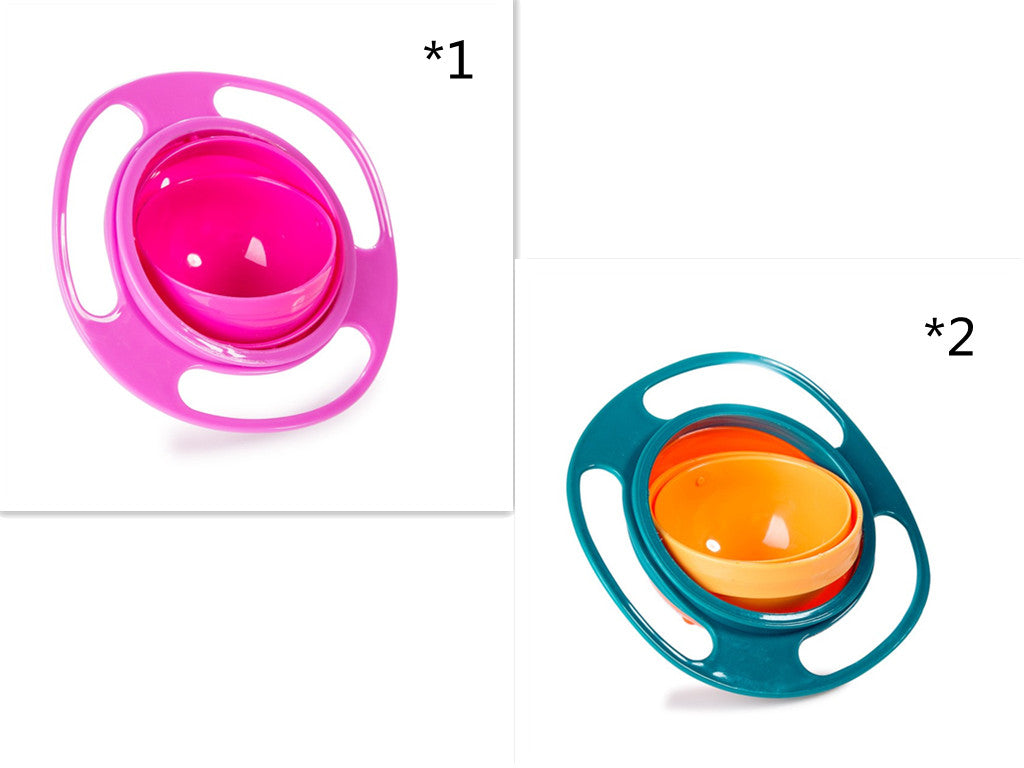 Plato tipo tazón universal a prueba de derrames para tu bebé, plato antiderrapante con rotación de 360 grados, calidad exccelente