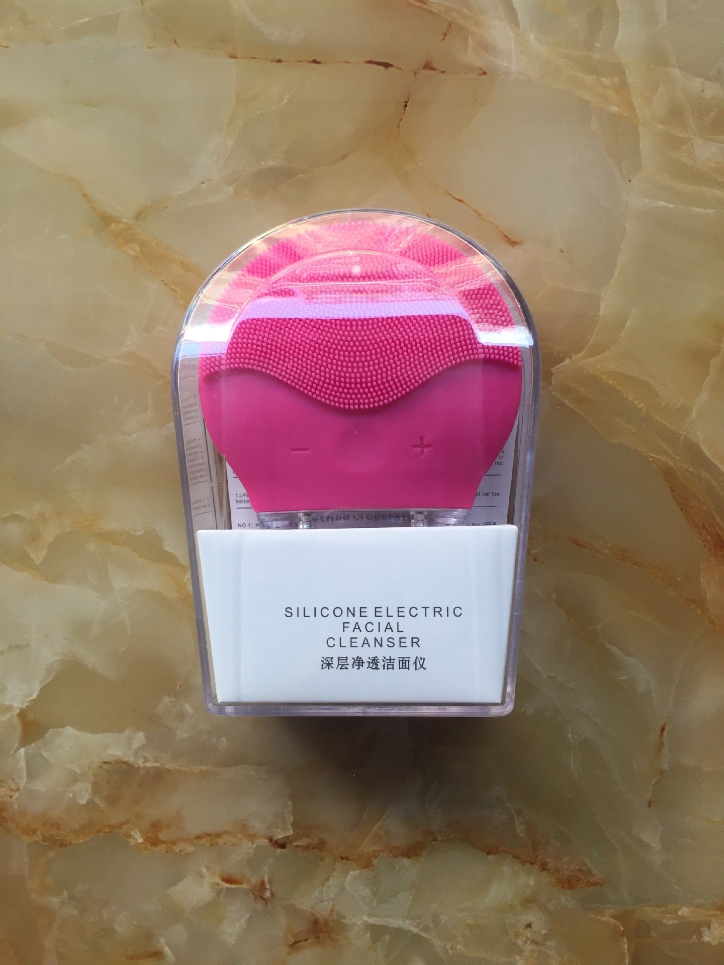 Limpiador facial eléctrico, ultrasonido.