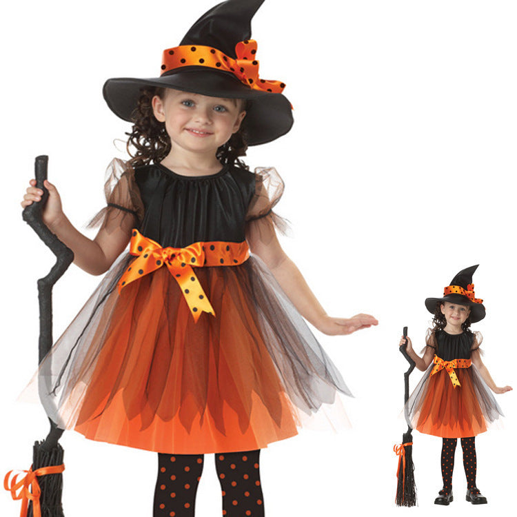Disfraz infantil bruja en distintos colores