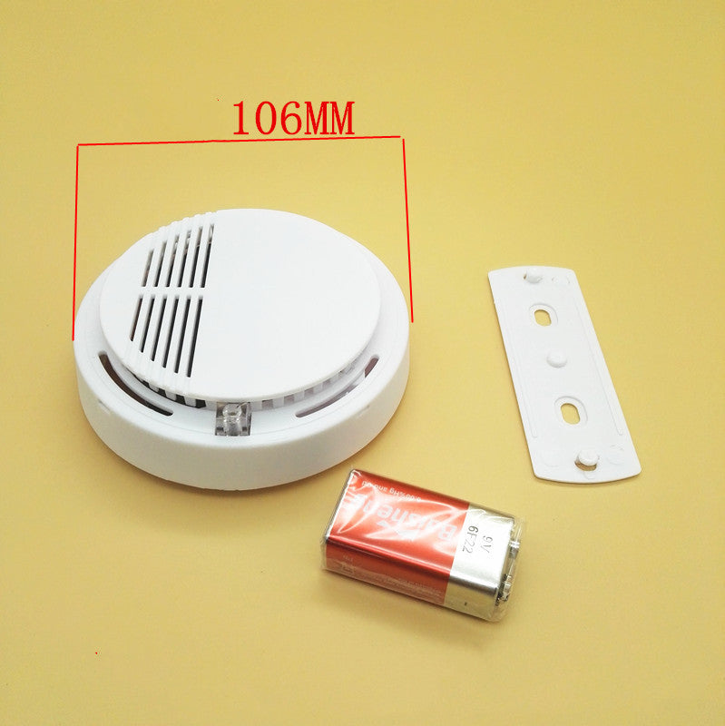 Alarma de humo doméstica, Inalámbrico, - Funciona con una batería de 9 voltios.