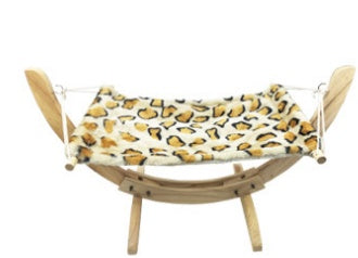 Hamaca para gatos, cama de madera, suministros para mascotas