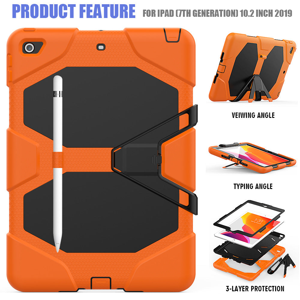 Funda para Galaxy Tab A 10.1 T510 T515 2019, a prueba de golpes, a prueba de polvo, armadura dura, diseño resistente con soporte para Samsung Galaxy Tab A 10.1 T510 T515 2019,
