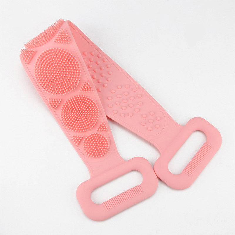 Toalla frotadora para tu cuerpo, toalla de silicona para frotar tu cuerpo, cepillo capilar