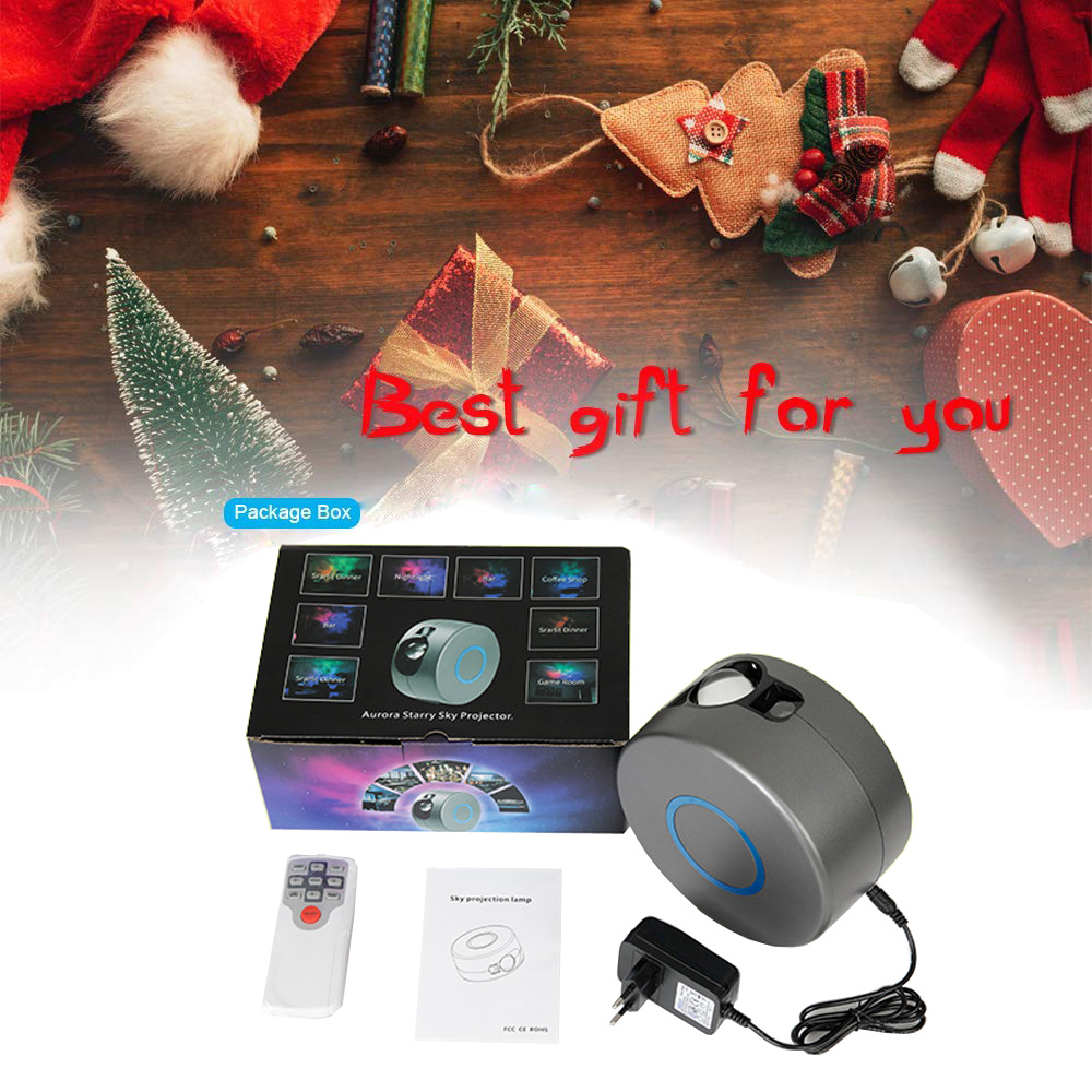 Proyector Galaxy Starry Sky giratorio, lampara de luz para cuarto de niños y adultos, hermoso proyector de luz, 7 colores distintos
