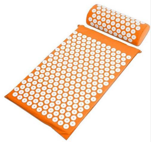 Cojín de acupuntura pies y cuerpo, alfombra de yoga y acupuntura china ancestral, cojin con puntos neurales y chakras