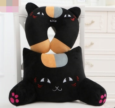 Almohada Gatuna Suave, cojin lumbar – Perfecta para Sofá, Oficina o Auto