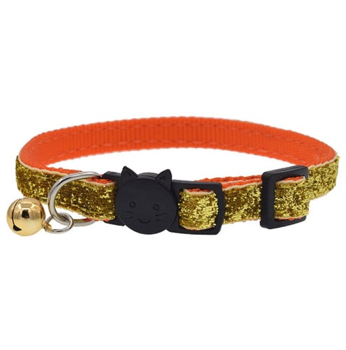 Collar para gato elastizado, lindo collar con cascabel colorido, cascabel para mascota