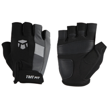 Guantes de GYM para Crossfit, Guantes de entrenamiento transpirables, Guantes de levantamiento de pesas, Guantes de gimnasia antideslizantes hombres profesionales Medio dedo Levantamiento de pesas