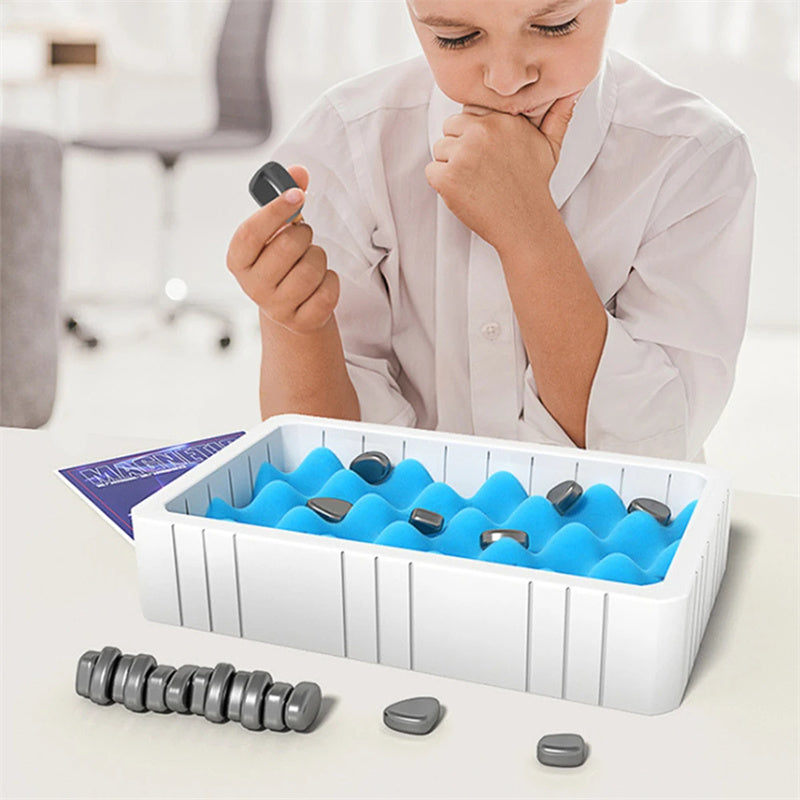 Juego de ajedrez magnético con piedras magnéticas, juego de mesa, juguete para niños, juego de batalla educativo, regalo de Navidad