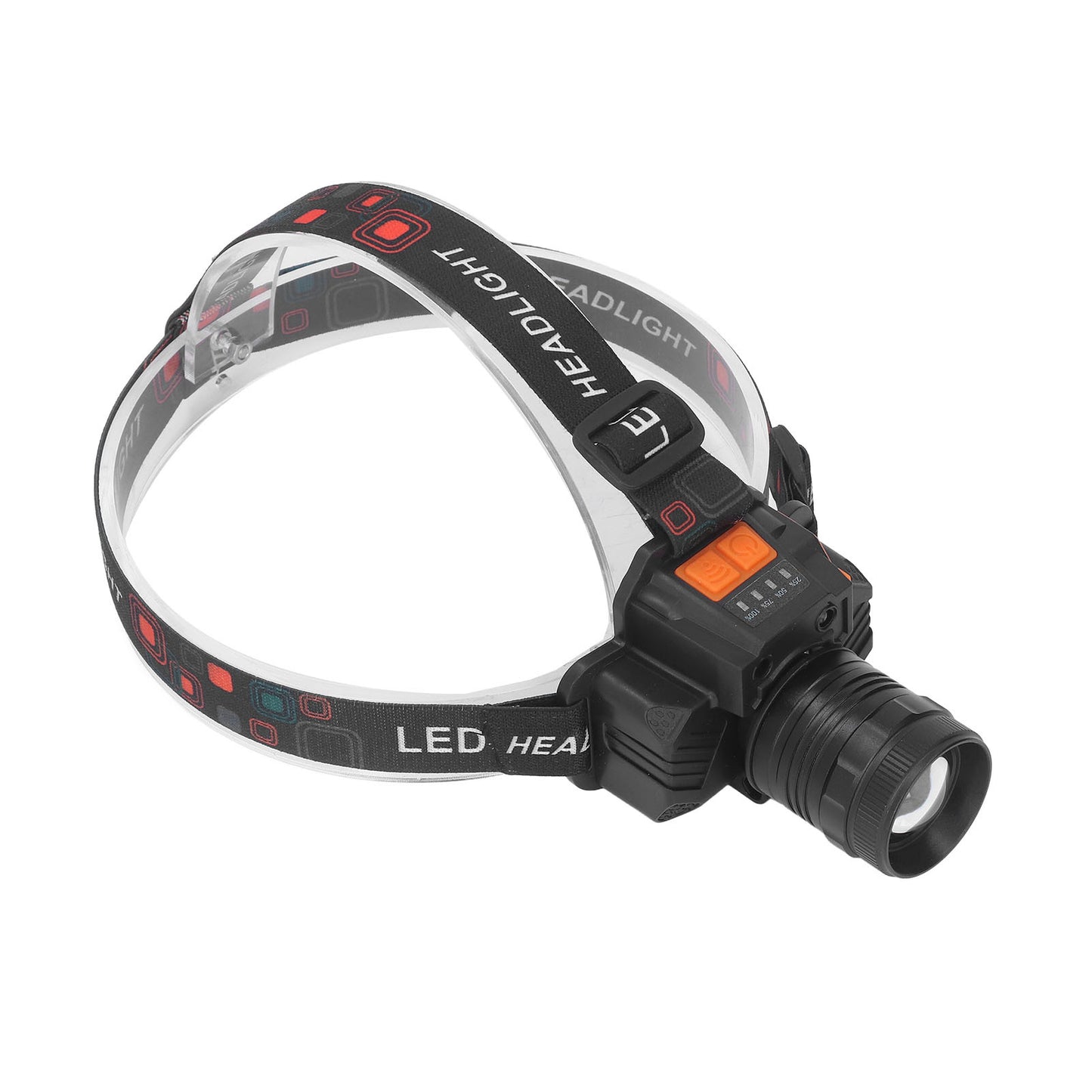 Linterna frontal recargable por USB con 3 modos de luz, lente LED de 1500 lm