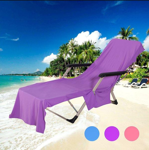 Funda para silla de playa, funda de reposera, funda para silla de descanso al sol ideal para exterior, secado rápido, fresco y ligero.
