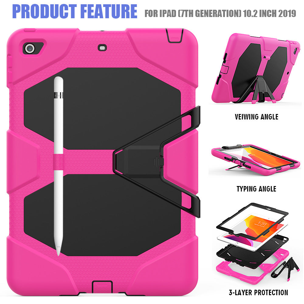 Funda para Galaxy Tab A 10.1 T510 T515 2019, a prueba de golpes, a prueba de polvo, armadura dura, diseño resistente con soporte para Samsung Galaxy Tab A 10.1 T510 T515 2019,