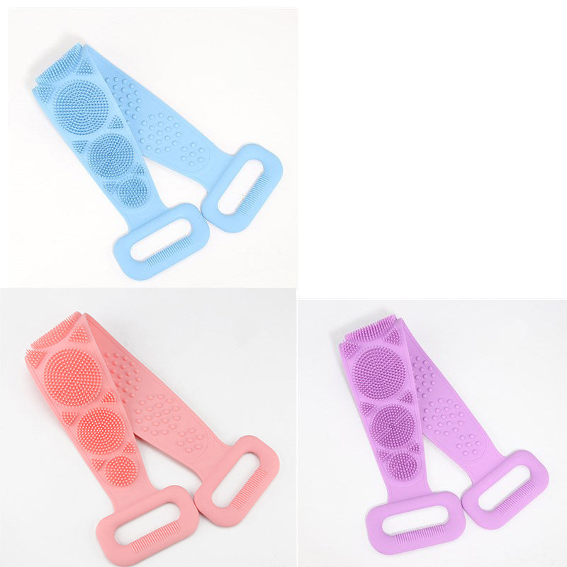 Toalla frotadora para tu cuerpo, toalla de silicona para frotar tu cuerpo, cepillo capilar