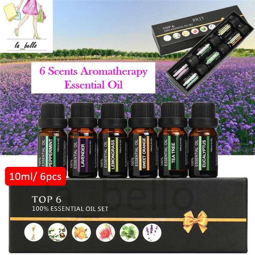 Aromaterapia de masaje con aceites esenciales.